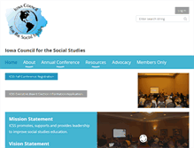 Tablet Screenshot of iowasocialstudies.org